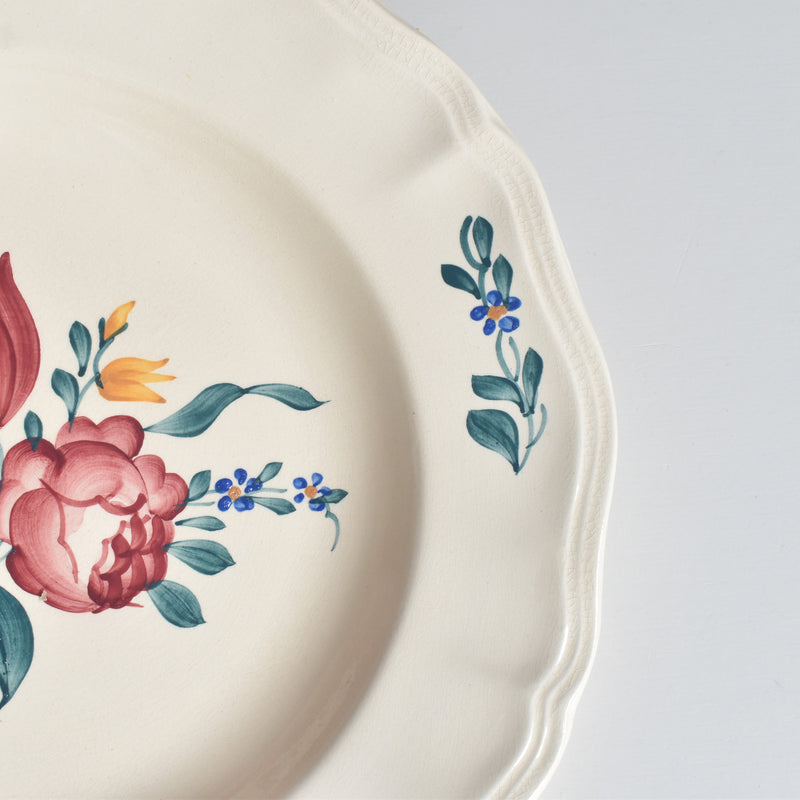 Vintage Deep Plate Digoin & Sarreguemines Yann