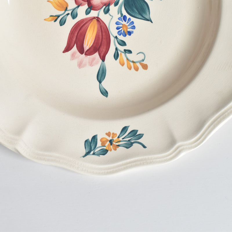 Vintage Deep Plate Digoin & Sarreguemines Yann