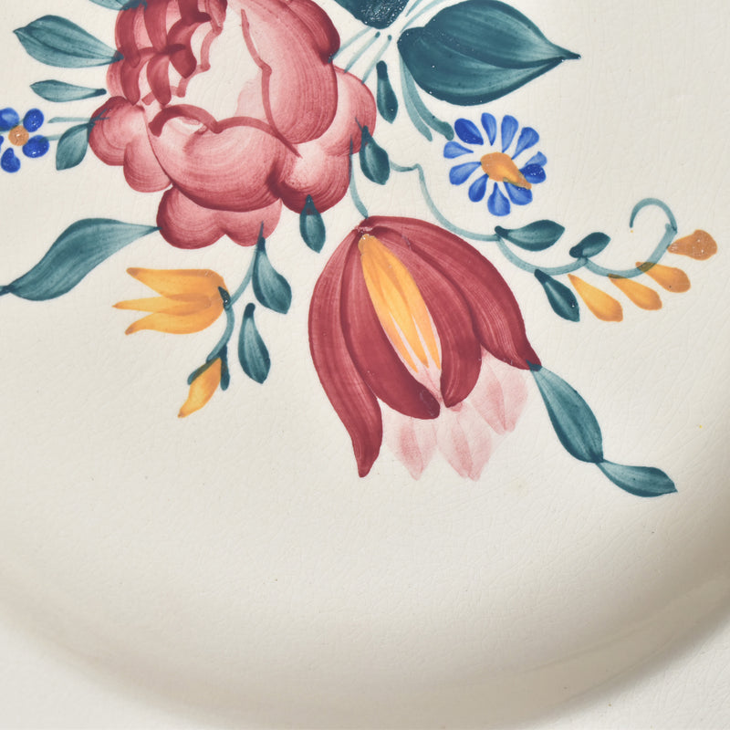 Vintage Deep Plate Digoin & Sarreguemines Yann