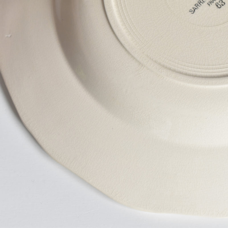 Vintage Deep Plate Digoin & Sarreguemines Yann