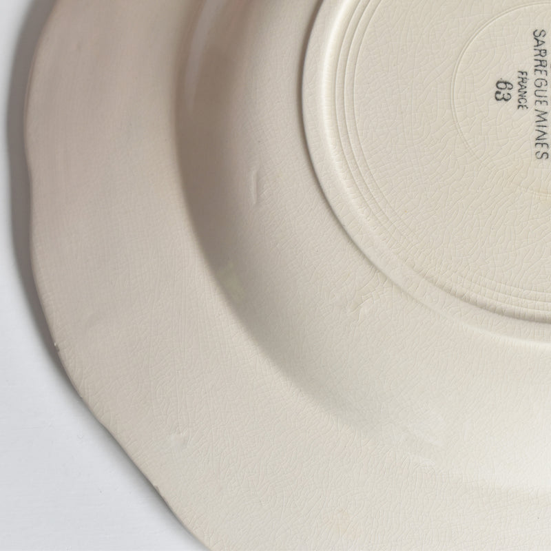 Vintage Deep Plate Digoin & Sarreguemines Yann
