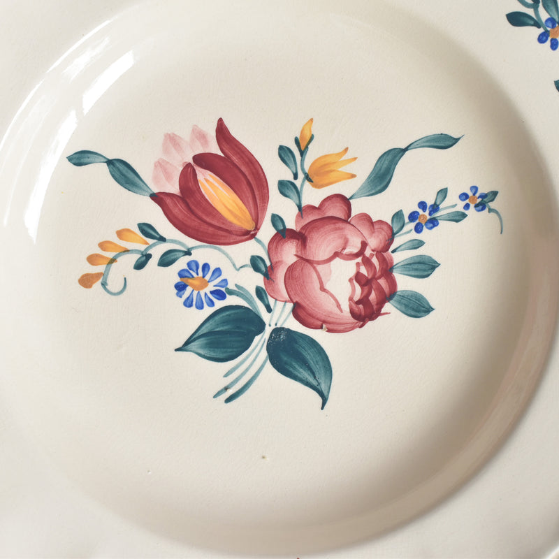 Vintage Deep Plate Digoin & Sarreguemines Yann