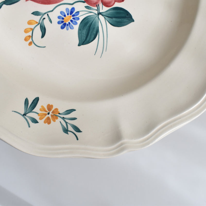 Vintage Deep Plate Digoin & Sarreguemines Yann (Yan) A