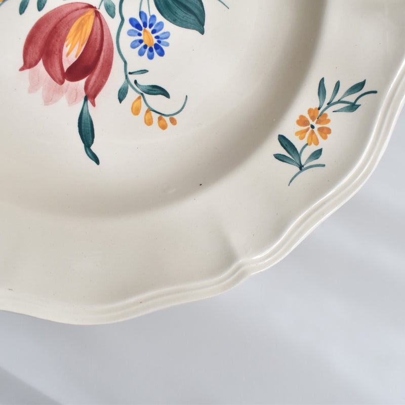 Vintage Deep Plate Digoin & Sarreguemines Yann (Yan) A