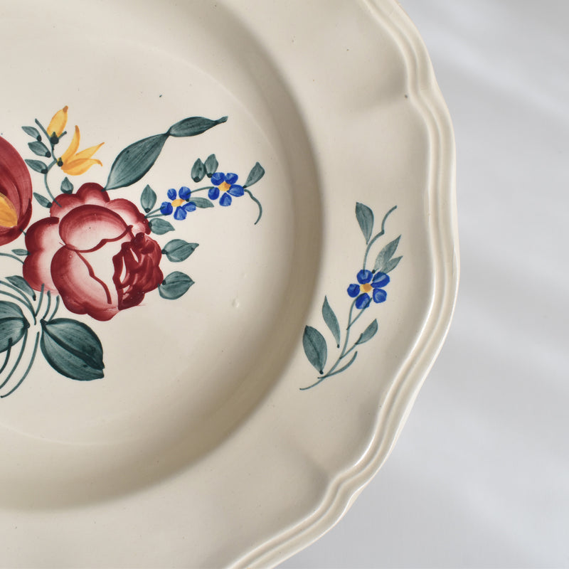 Vintage Deep Plate Digoin & Sarreguemines Yann