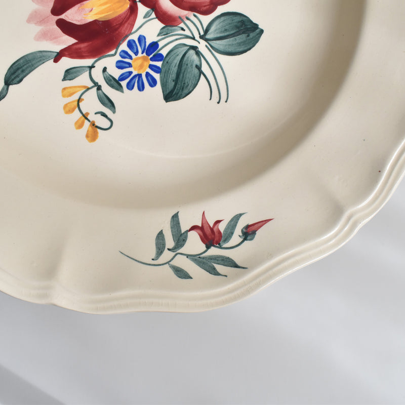 Vintage Deep Plate Digoin & Sarreguemines Yann