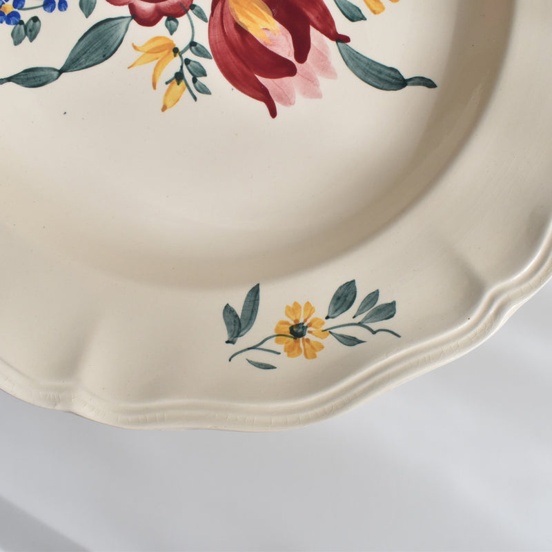 Vintage Deep Plate Digoin & Sarreguemines Yann