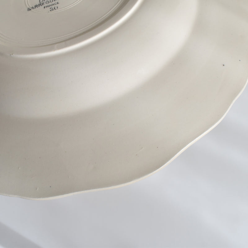 Vintage Deep Plate Digoin & Sarreguemines Yann