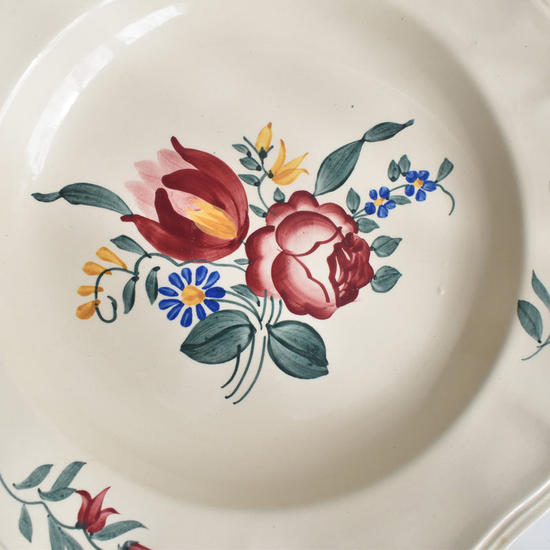 Vintage Deep Plate Digoin & Sarreguemines Yann