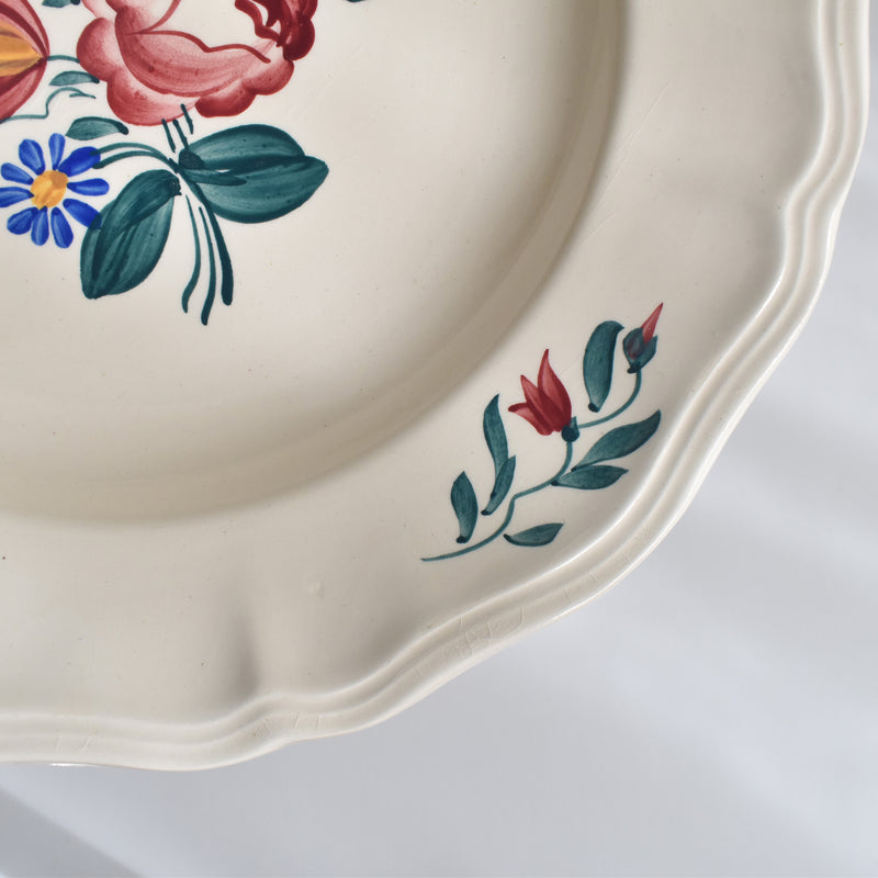 Vintage Deep Plate Digoin & Sarreguemines Yann