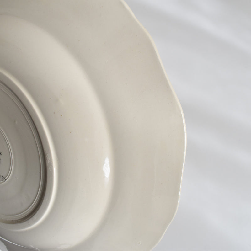 Vintage Deep Plate Digoin & Sarreguemines Yann