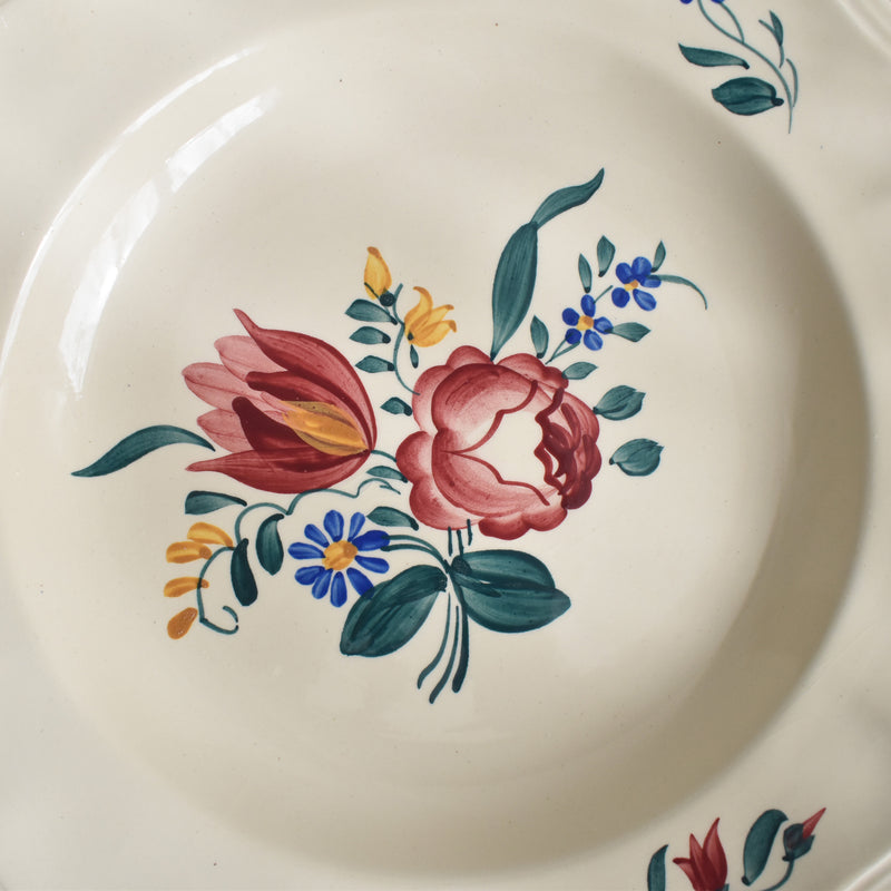 Vintage Deep Plate Digoin & Sarreguemines Yann