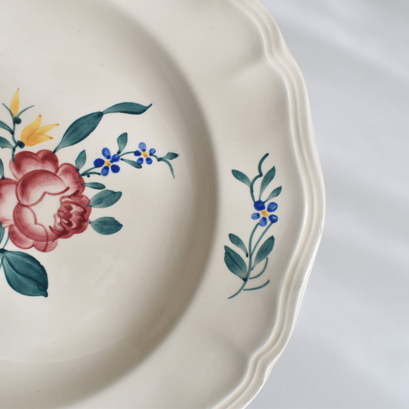 Vintage Deep Plate Digoin & Sarreguemines Yann