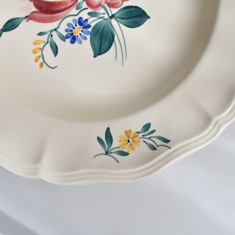 Vintage Deep Plate Digoin & Sarreguemines Yann