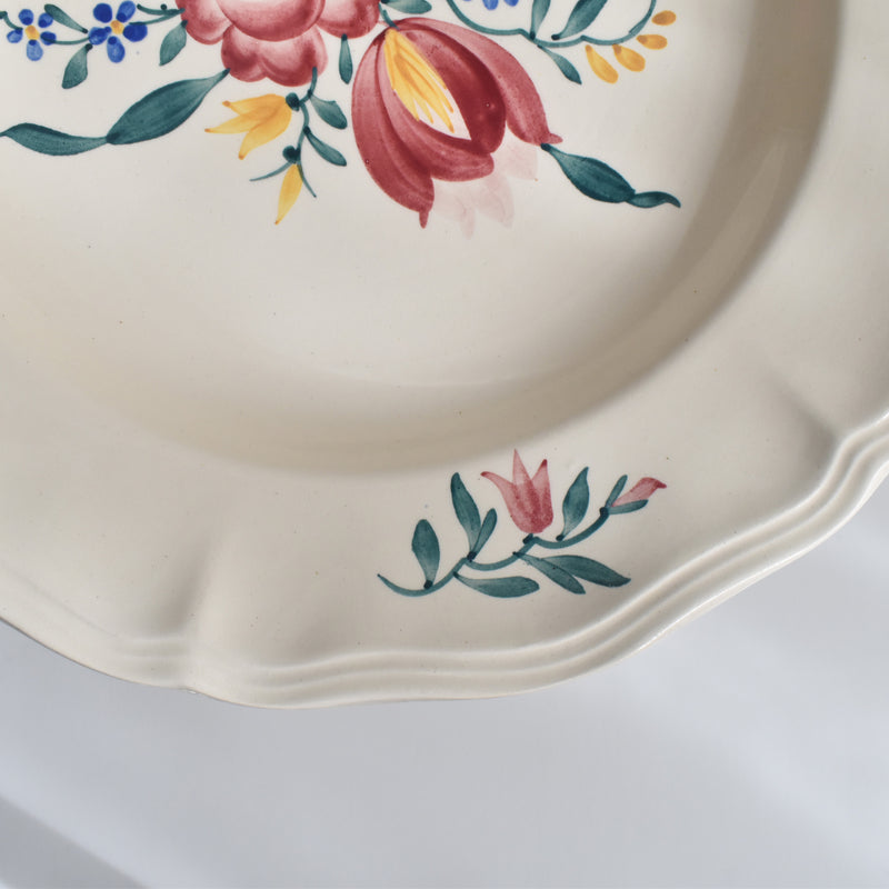Vintage Deep Plate Digoin & Sarreguemines Yann