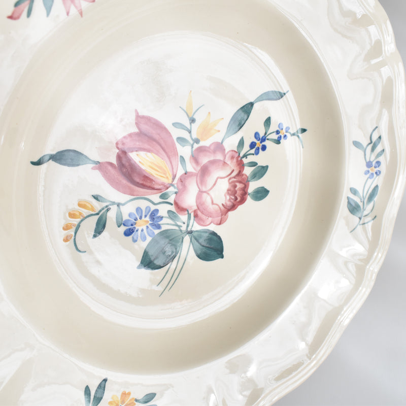 Vintage Deep Plate Digoin & Sarreguemines Yann