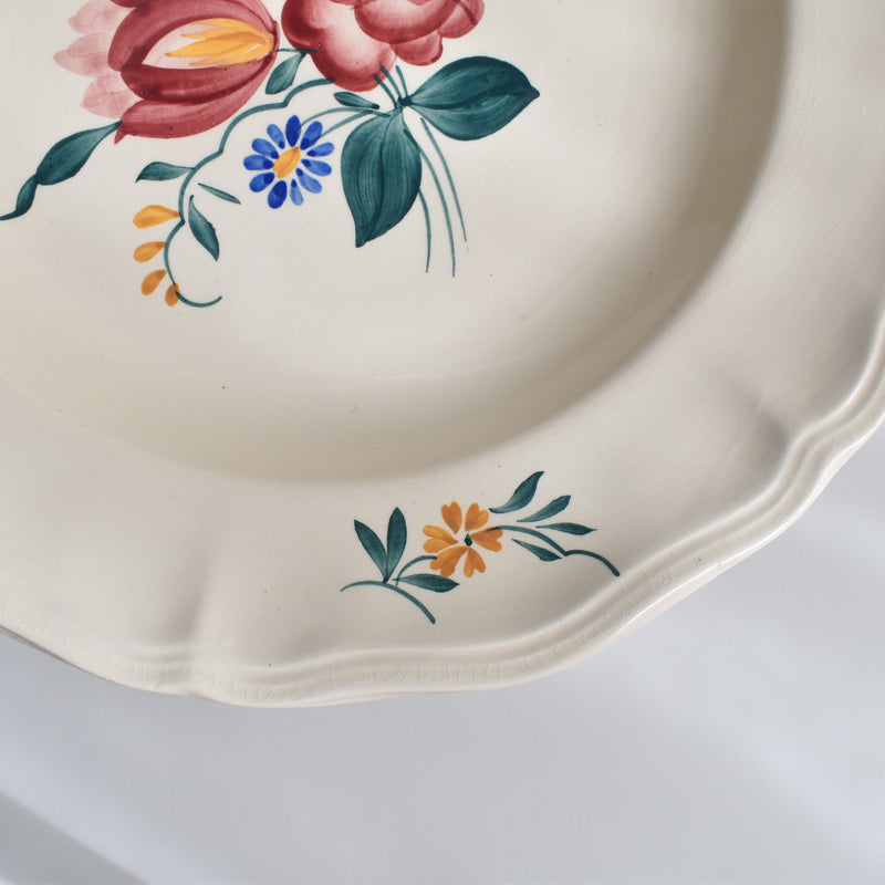 Vintage Deep Plate Digoin & Sarreguemines Yann