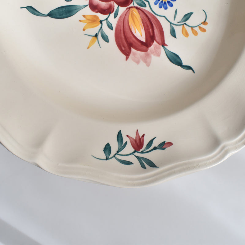 Vintage Deep Plate Digoin & Sarreguemines Yann