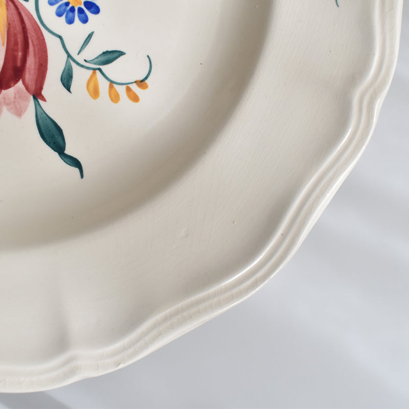Vintage Deep Plate Digoin & Sarreguemines Yann