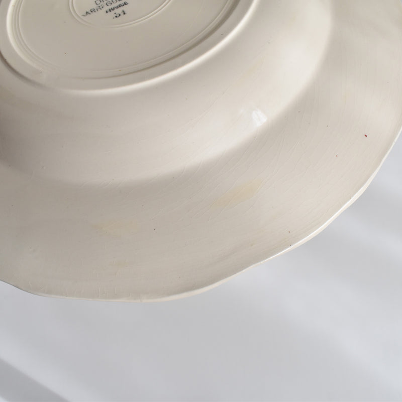 Vintage Deep Plate Digoin & Sarreguemines Yann