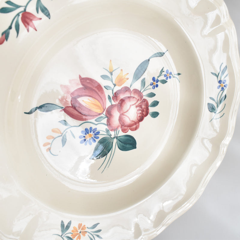 Vintage Deep Plate Digoin & Sarreguemines Yann