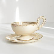 ヴィンテージチョコレートカップ＆ソーサー A.Dressinval ア.ドラサンヴァル ホワイト