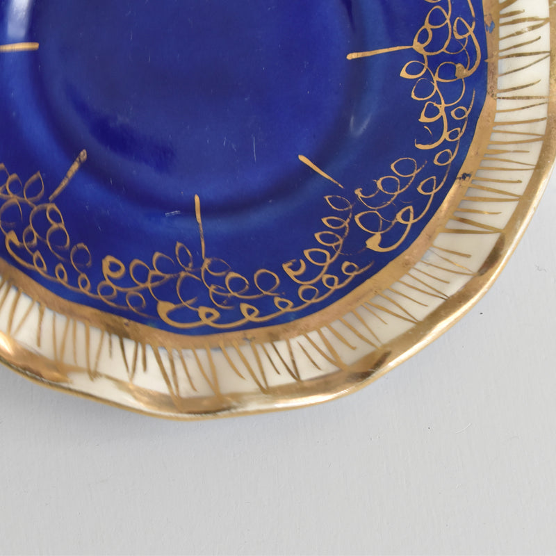 ヴィンテージコーヒーカップ＆ソーサー A.Dressinval ア.ドラサンヴァル ブルー