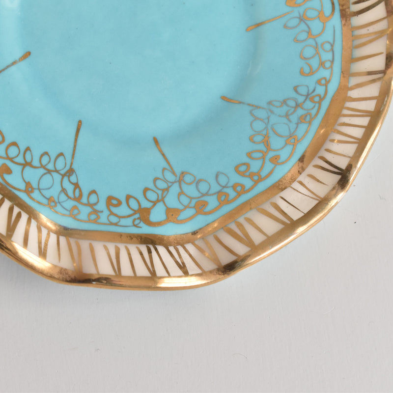 ヴィンテージコーヒーカップ＆ソーサー A.Dressinval ア.ドラサンヴァル ライトブルー