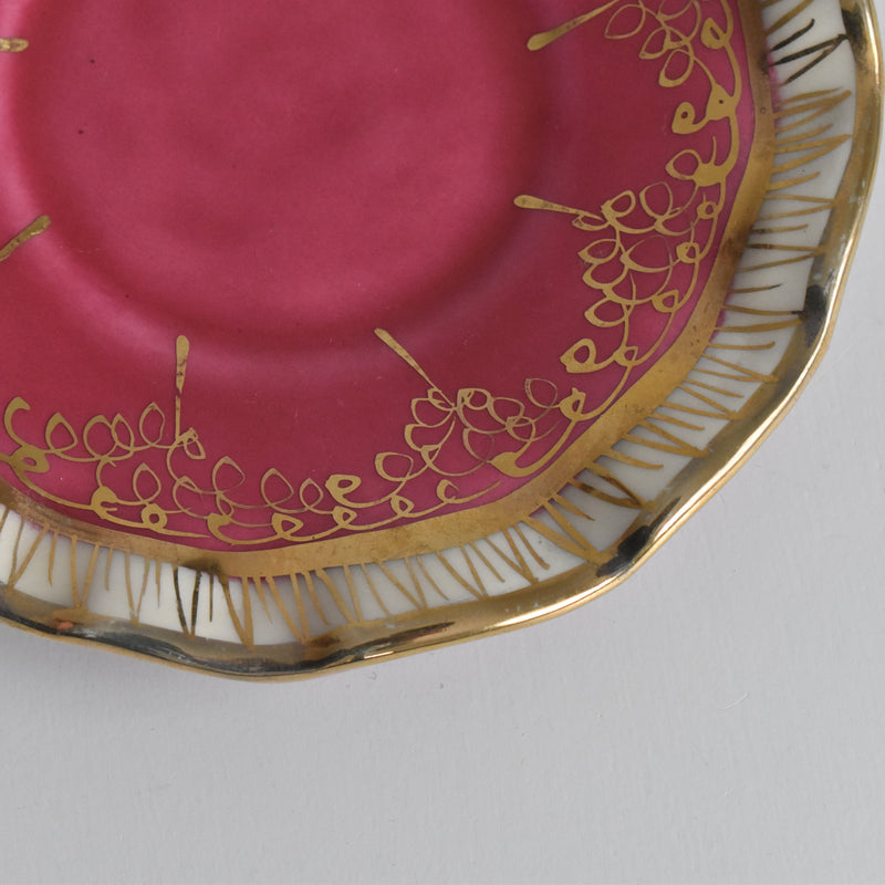 ヴィンテージコーヒーカップ＆ソーサー A.Dressinval ア.ドラサンヴァル ピンク