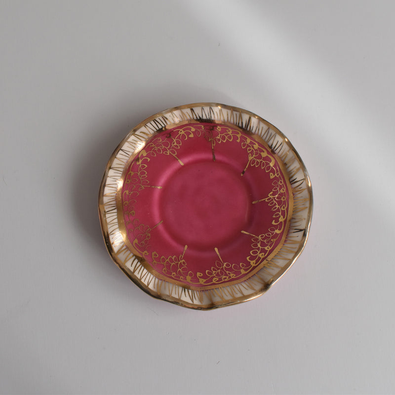 ヴィンテージコーヒーカップ＆ソーサー A.Dressinval ア.ドラサンヴァル ピンク