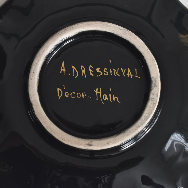 ヴィンテージコーヒーカップ＆ソーサー A.Dressinval ア.ドラサンヴァル ブラック