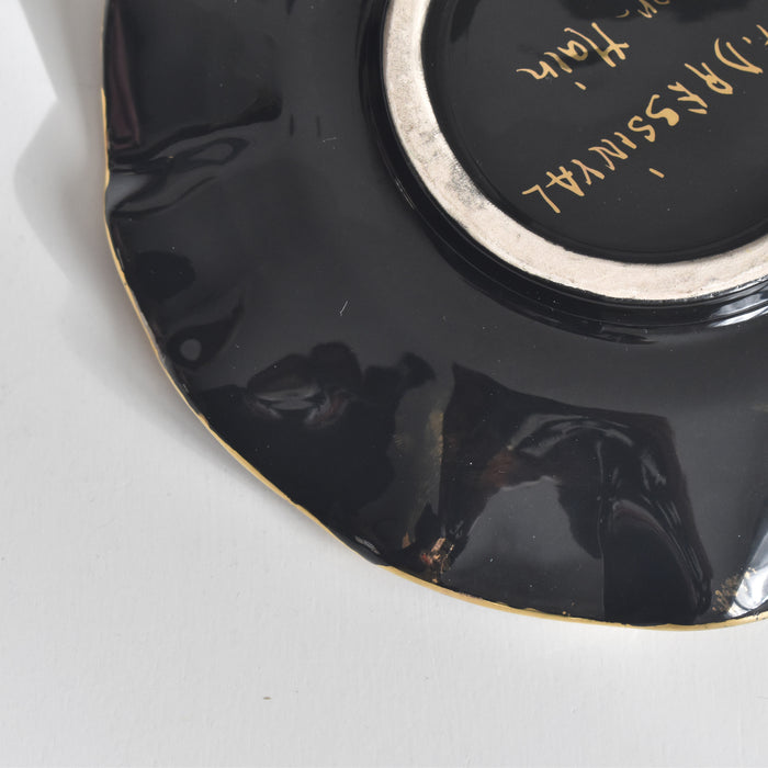 ヴィンテージコーヒーカップ＆ソーサー A.Dressinval ア.ドラサンヴァル ブラック