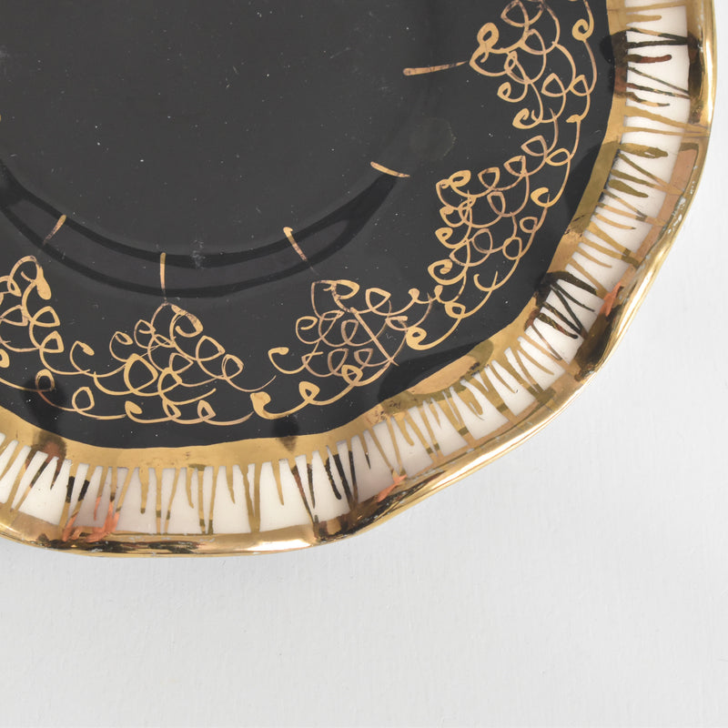 ヴィンテージコーヒーカップ＆ソーサー A.Dressinval ア.ドラサンヴァル ブラック