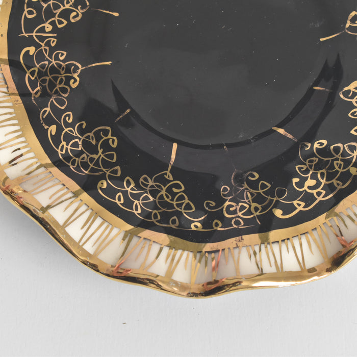 ヴィンテージコーヒーカップ＆ソーサー A.Dressinval ア.ドラサンヴァル ブラック