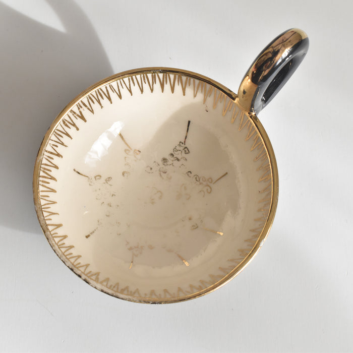 ヴィンテージコーヒーカップ＆ソーサー A.Dressinval ア.ドラサンヴァル ブラック