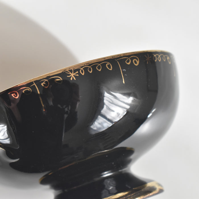 ヴィンテージコーヒーカップ＆ソーサー A.Dressinval ア.ドラサンヴァル ブラック