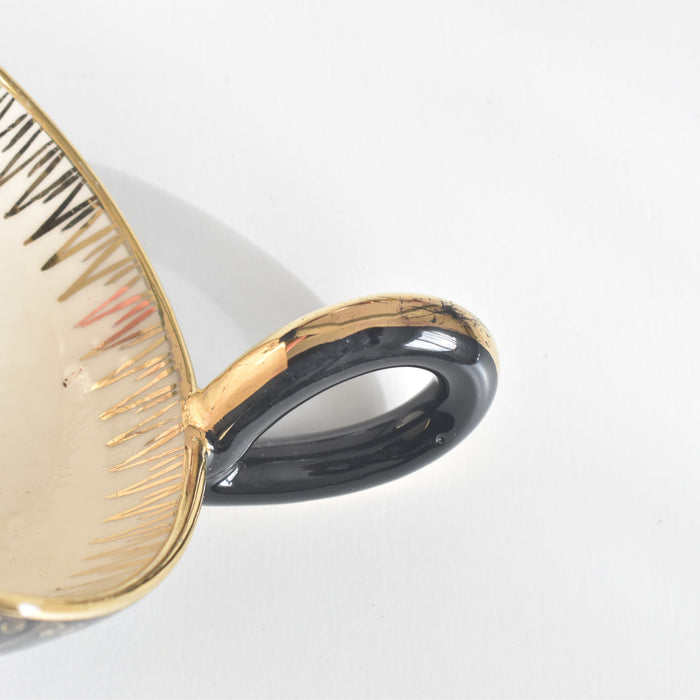 ヴィンテージコーヒーカップ＆ソーサー A.Dressinval ア.ドラサンヴァル ブラック