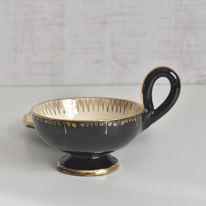 ヴィンテージコーヒーカップ＆ソーサー A.Dressinval ア.ドラサンヴァル ブラック