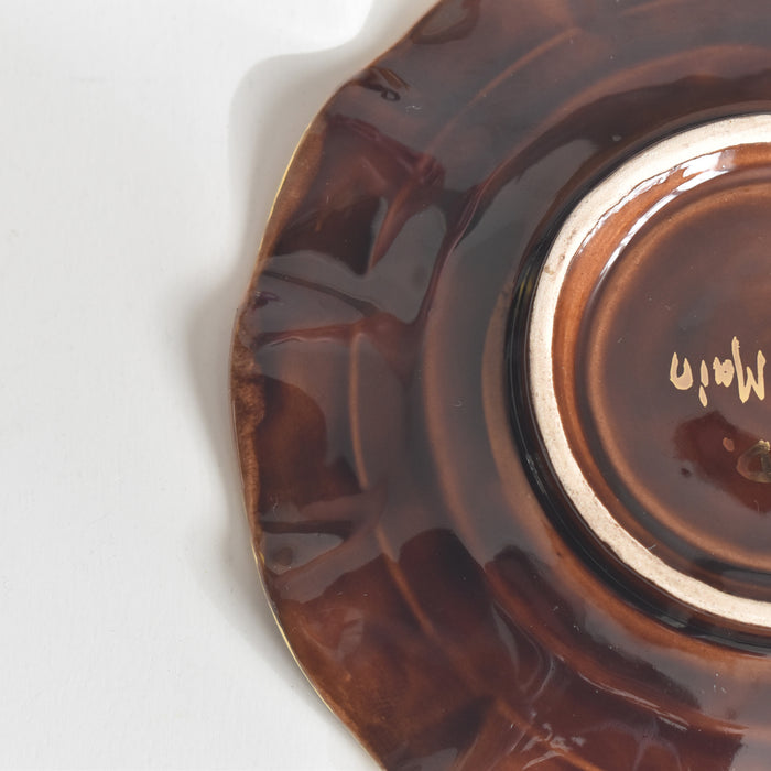 ヴィンテージコーヒーカップ＆ソーサー A.Dressinval ア.ドラサンヴァル ブラウン