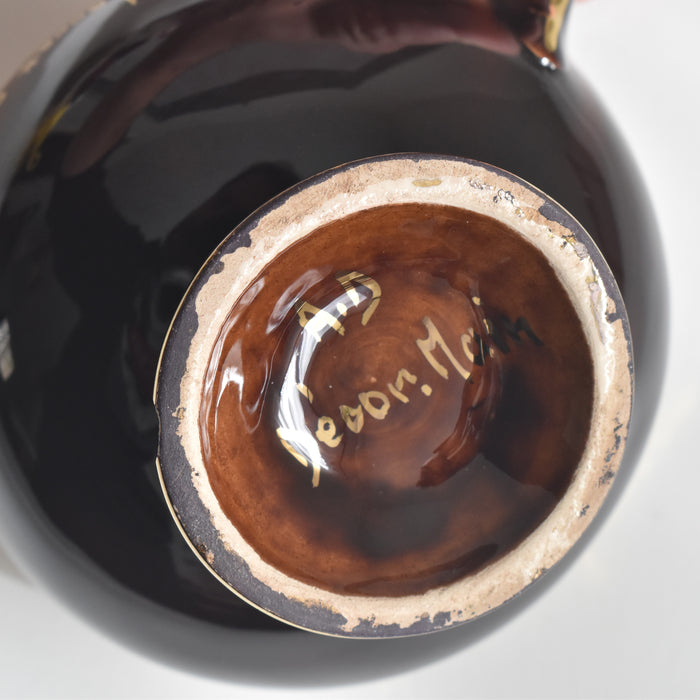 ヴィンテージコーヒーカップ＆ソーサー A.Dressinval ア.ドラサンヴァル ブラウン