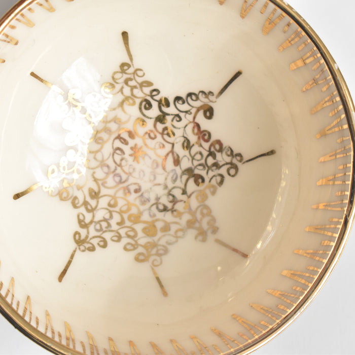 ヴィンテージコーヒーカップ＆ソーサー A.Dressinval ア.ドラサンヴァル ブラウン