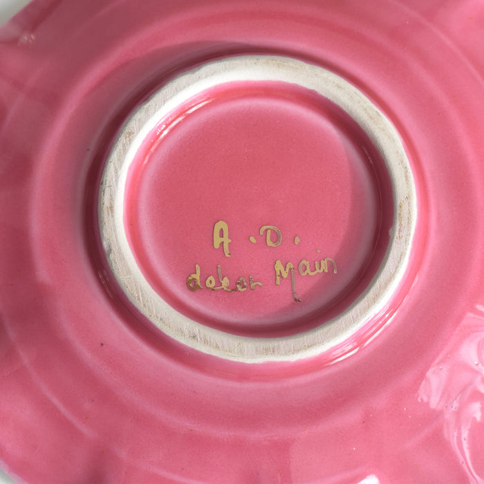 ヴィンテージコーヒーカップ＆ソーサー A.Dressinval ア.ドラサンヴァル ピンク