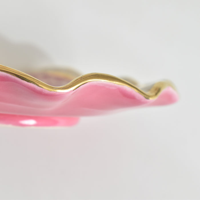 ヴィンテージコーヒーカップ＆ソーサー A.Dressinval ア.ドラサンヴァル ピンク