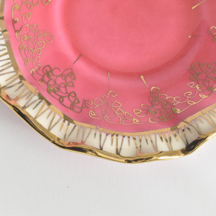 ヴィンテージコーヒーカップ＆ソーサー A.Dressinval ア.ドラサンヴァル ピンク