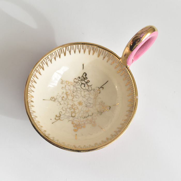 ヴィンテージコーヒーカップ＆ソーサー A.Dressinval ア.ドラサンヴァル ピンク