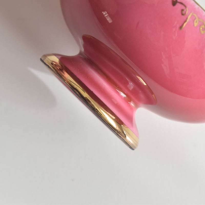 ヴィンテージコーヒーカップ＆ソーサー A.Dressinval ア.ドラサンヴァル ピンク