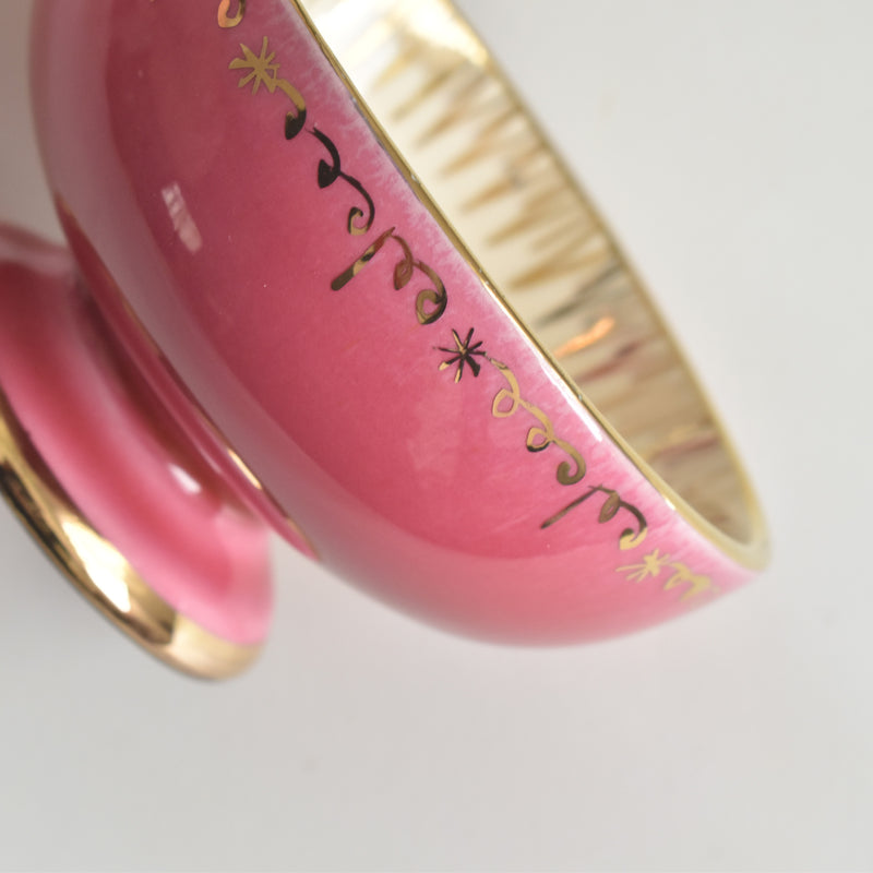 ヴィンテージコーヒーカップ＆ソーサー A.Dressinval ア.ドラサンヴァル ピンク