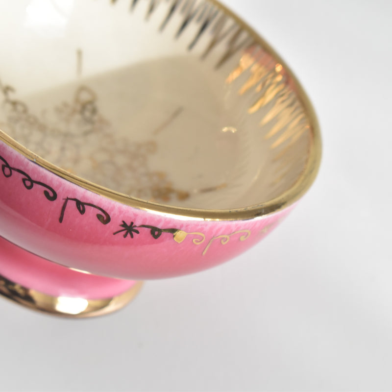 ヴィンテージコーヒーカップ＆ソーサー A.Dressinval ア.ドラサンヴァル ピンク