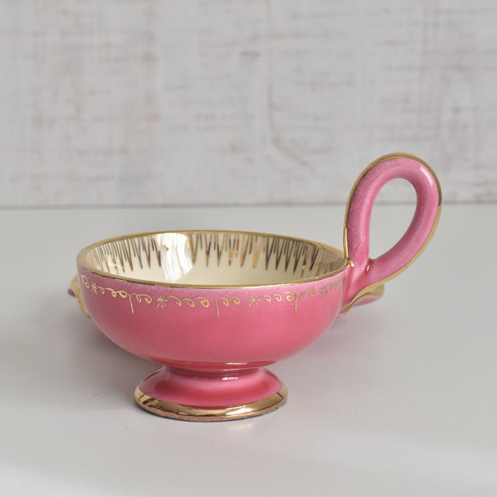 ヴィンテージコーヒーカップ＆ソーサー A.Dressinval ア.ドラサンヴァル ピンク