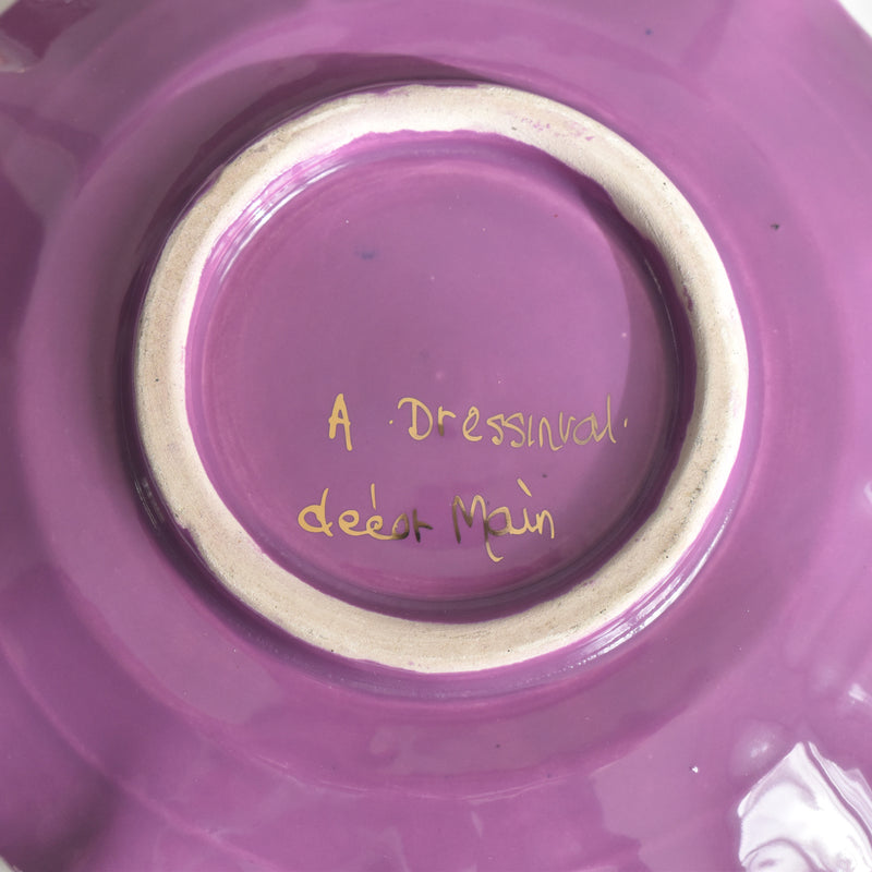 ヴィンテージコーヒーカップ＆ソーサー A.Dressinval ア.ドラサンヴァル パープル